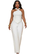 Conjunto Feminino — Elegância e Estilo — Top Frente Única e Calça Wide Leg
