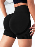 Shorts Feminino de Yoga — Conforto e Elasticidade — Cintura Alta e Secagem Rápida