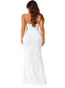 Vestido Longo Feminino — Elegância para Festas — Sem Mangas e Modelagem Justa