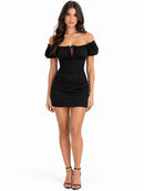 Vestido Mini Preto — Elegância para Festas — Renda, Costas Abertas e Ajuste ao Corpo